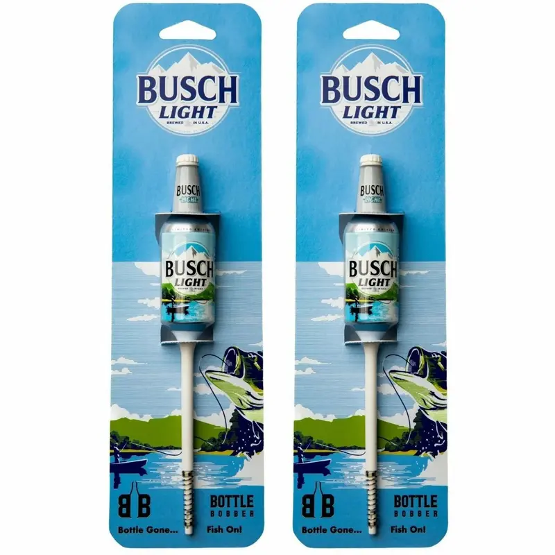 Busch Light Fishing Bobbers – 2-Piece Bottle Float Set 1