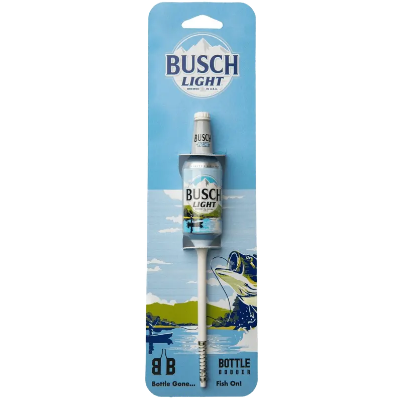 Busch Light-Themed Fishing Bobber – Single Bottle Float 1
