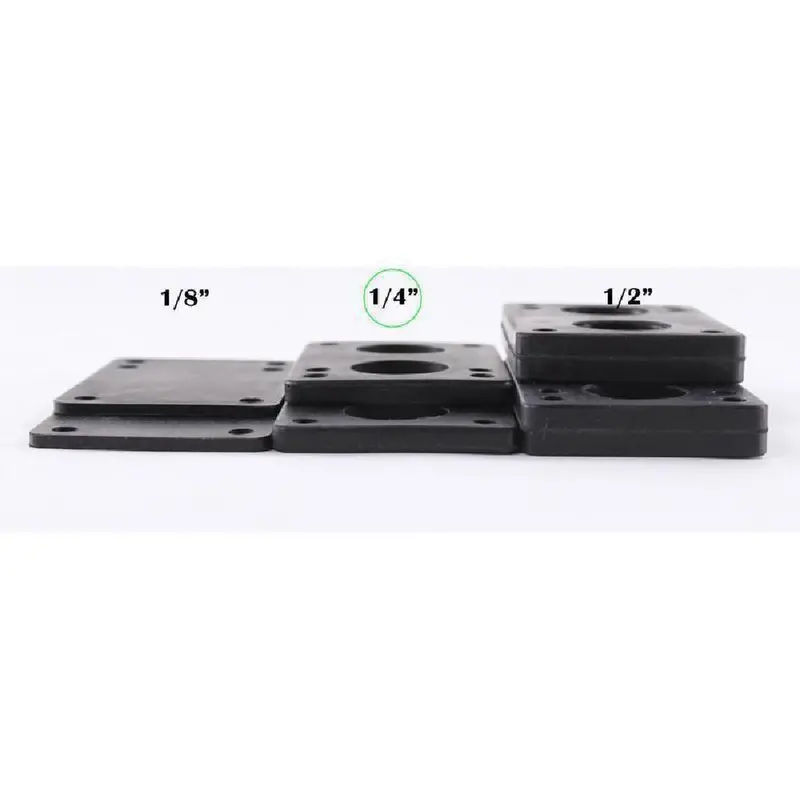 ¼-Inch Rubber Skateboard And Longboard Risers – Set Of Two 1