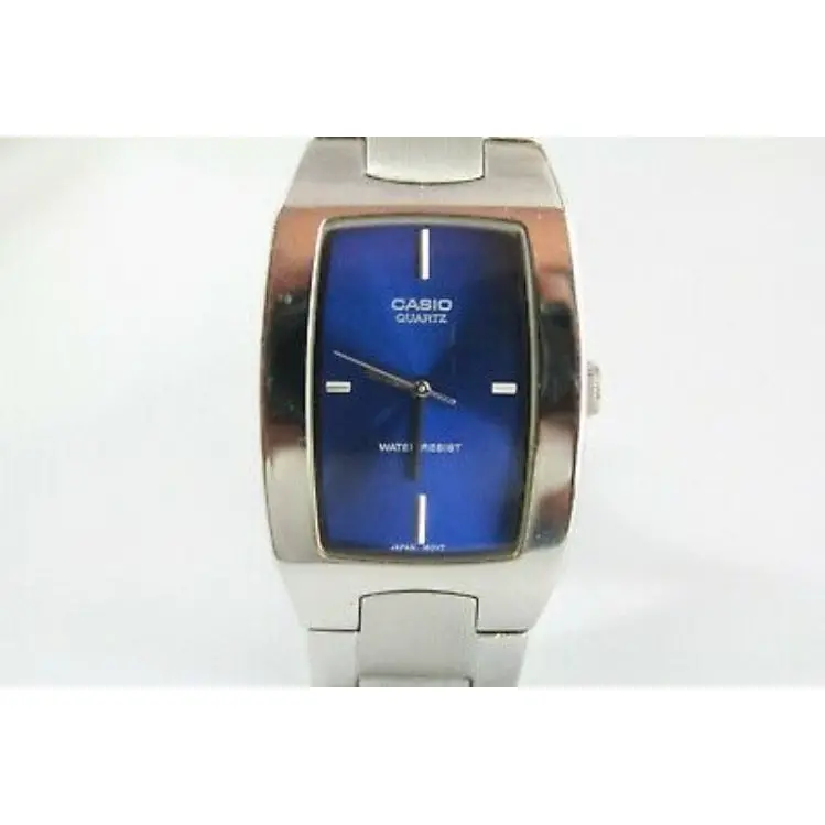 Casio Mtp-1165A-1C2 Men'S Silver-Blue Analog Watch 1