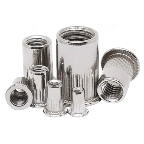 Cilky 304 Stainless Steel Rivet Nuts – 50-Piece Countersunk Flat-Head Inserts (M6 Standard Size) 1