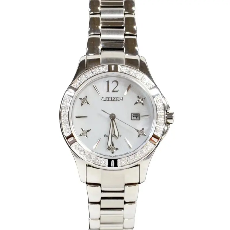 Citizen Ew2510-50D Elektra Eco-Drive Watch – Mother-Of-Pearl Dial, Women’S 1