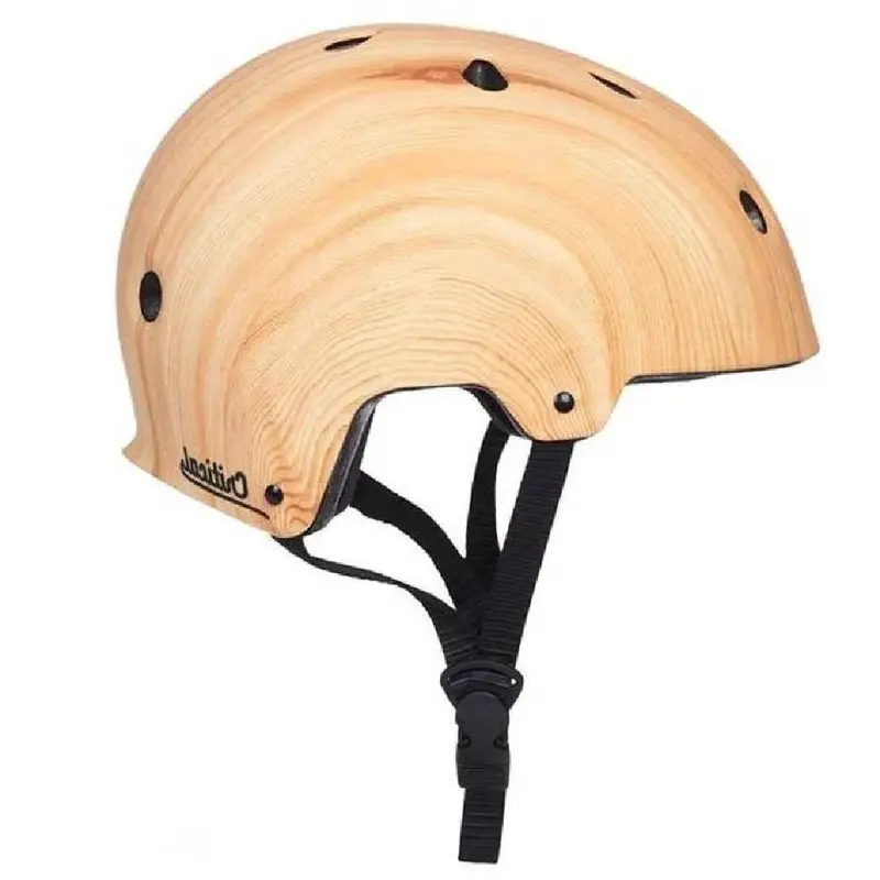 Cm-2 Matte Wood Grain Commuter Skate Helmet 1
