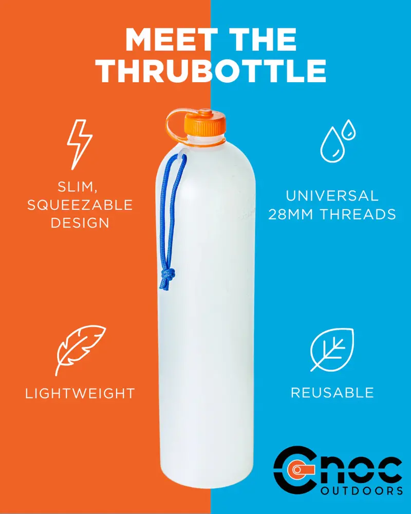 Cnoc Thrubottle Ultralight Rigid Water Bottle – 2026 Durable Collapsible Design 1