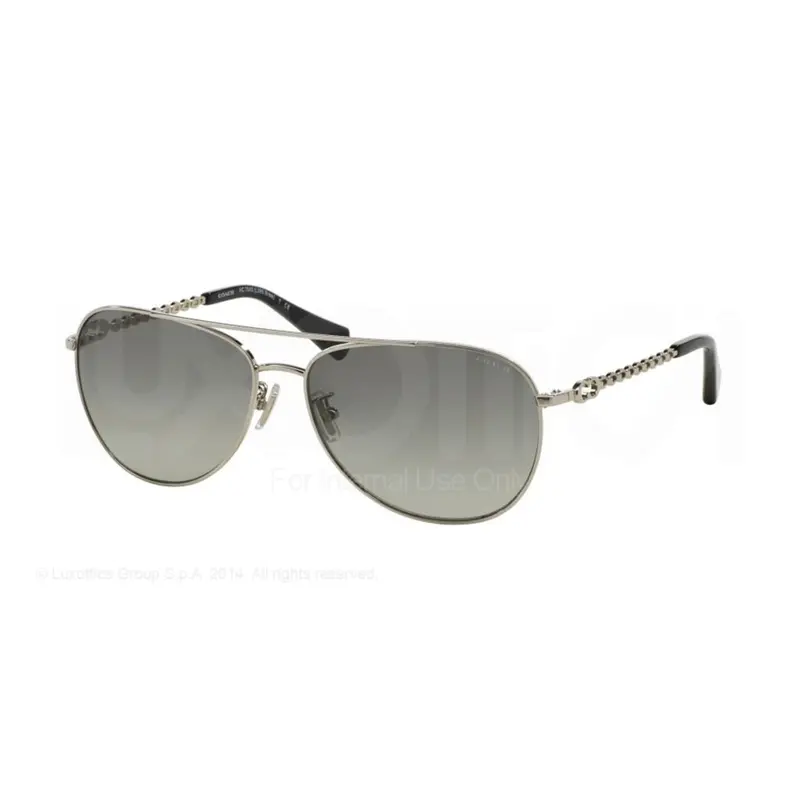 Coach Hc7045 Sunglasses – Silver-Black Frame, 59-14-140 Size 1
