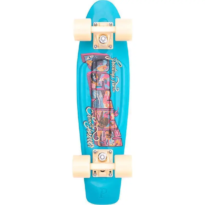 Coastal Blue Postcard Edition 22" Penny Skateboard 1