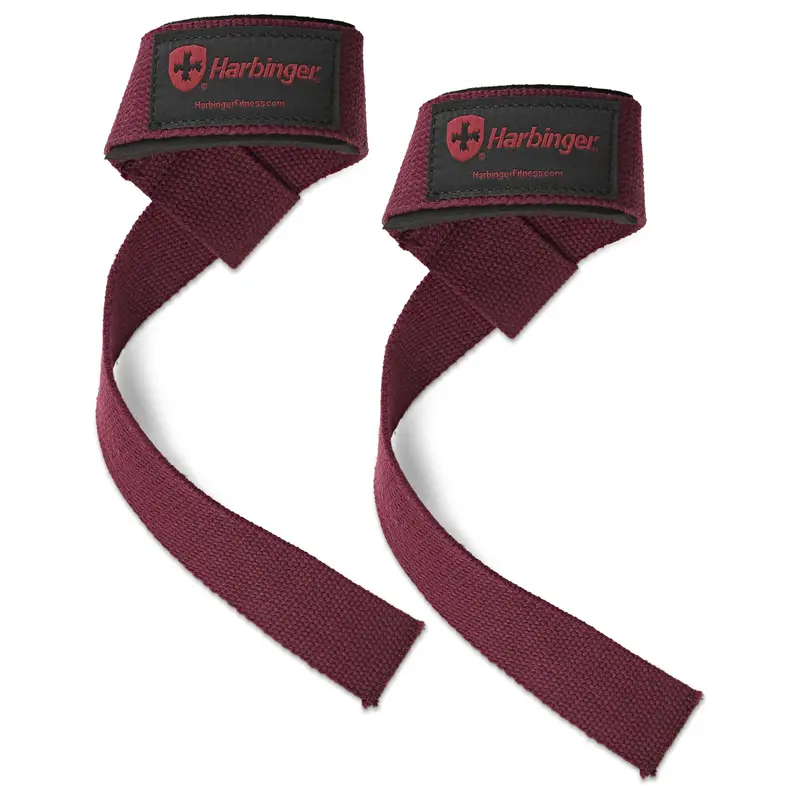 Cotton-Padded Weightlifting Straps – Neotek Cushioned Wrist Support Pair In Merlot, Designed For Comfort During Heavy Lifts And Power Training 1