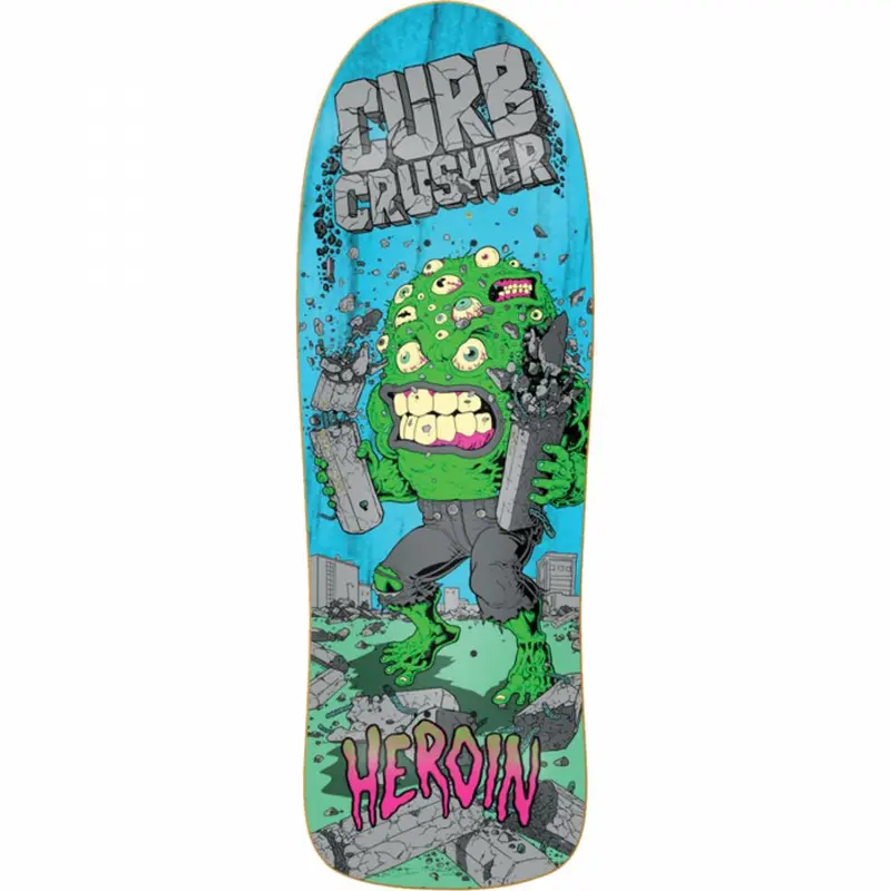 Curb Crusher X Xl Barf 10.25" Heroin Skateboard Deck 1