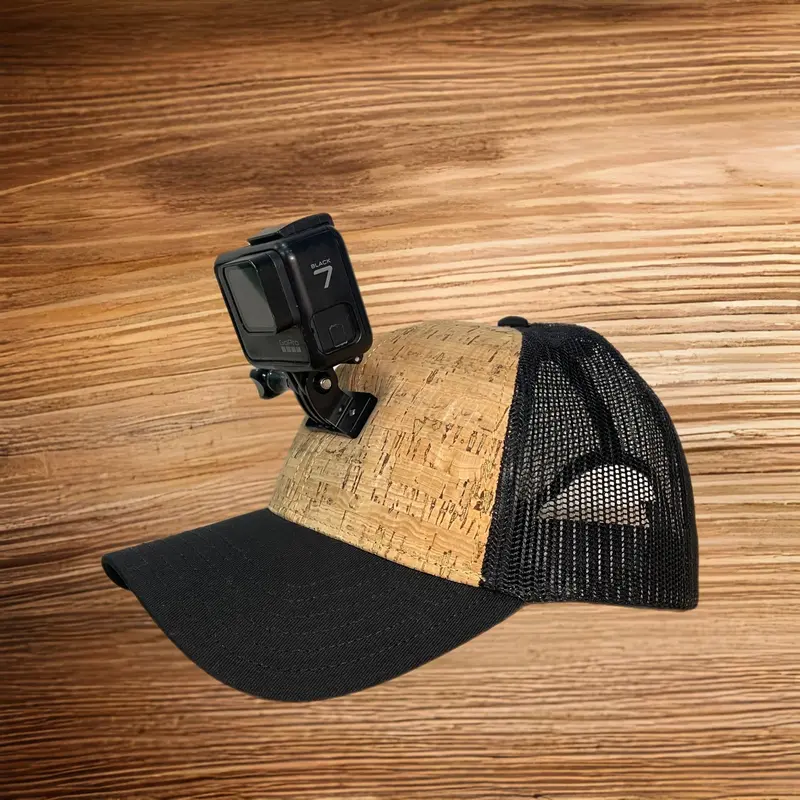 Custom Actionhat: Cork Mesh Cap With Curved Brim 1