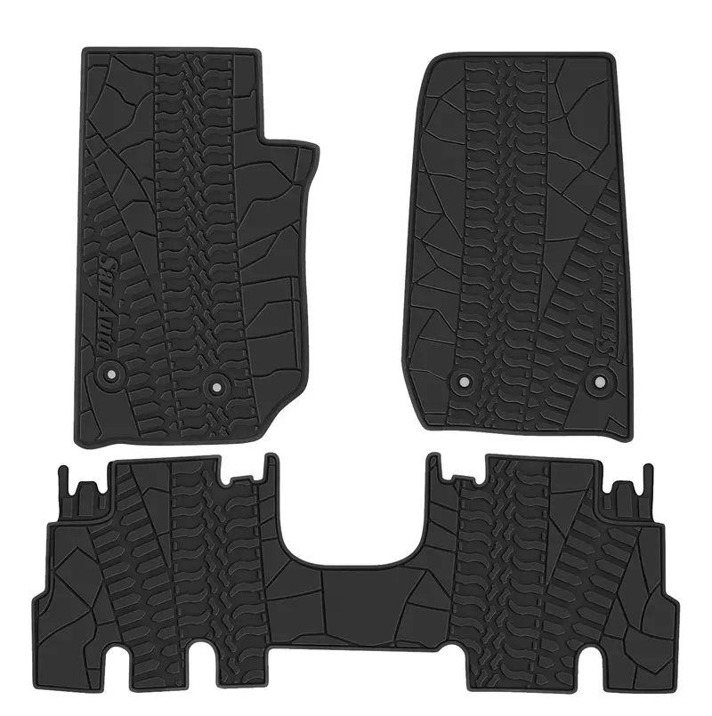 Custom-Cut Vinyl Cargo Mat – Semi-Personalized Black All-Weather Floor Liner 1