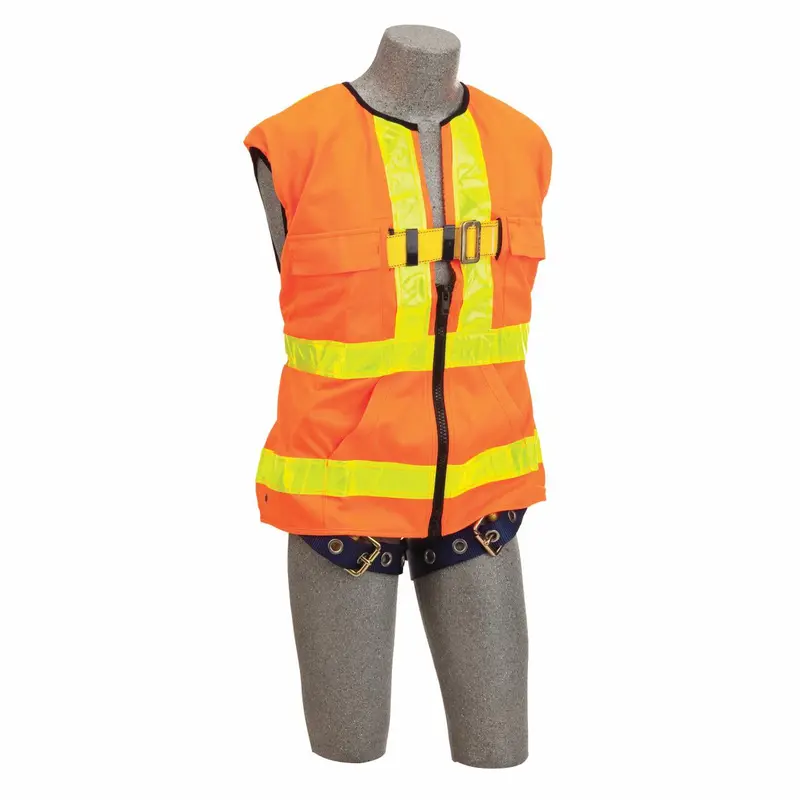 Delta Vest High-Visibility Reflective Work Vest With Harness – Ansi Class 3 Safety Gear 1