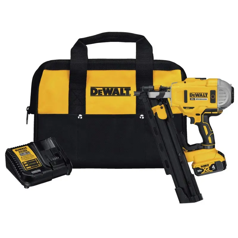 Dewalt 20V Max 21° Framing Nailer Kit — Plastic Body Design 1