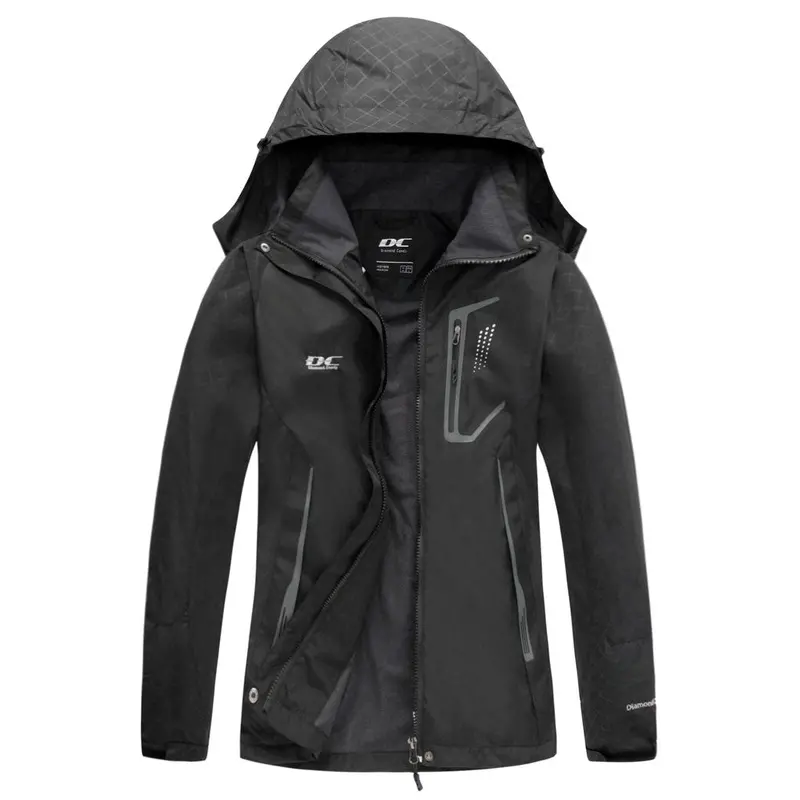 Diamond Candy Black Raincoat With Detachable Hood – Oversized Fit 1