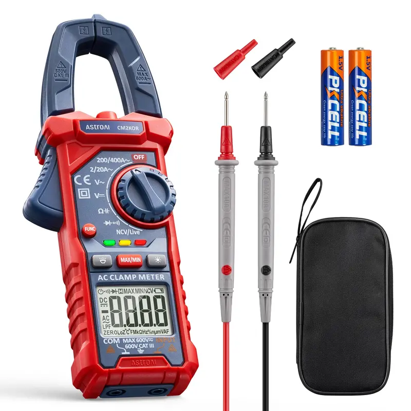 Digital Clamp Multimeter With Auto-Ranging Ac/Dc Voltage, Current, Resistance, Continuity, And Diode Testing Features 1