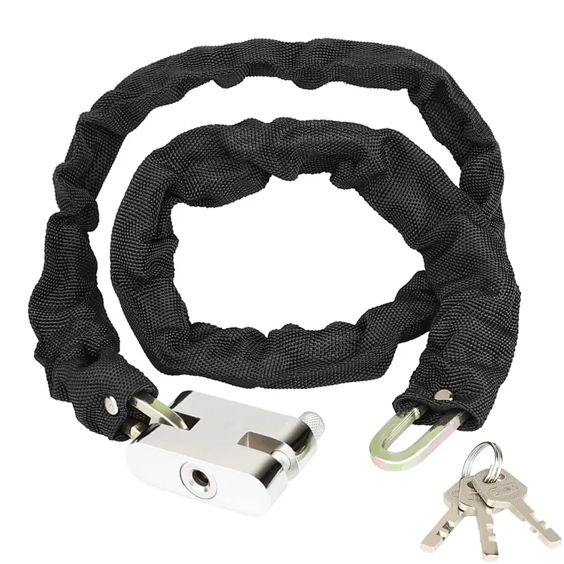 Diyife Heavy-Duty Bike Chain Lock – 80Cm X 4Mm Waterproof Security Chain With 3 Keys For Bicycles, Gates, Doors, And Motorcycles 1