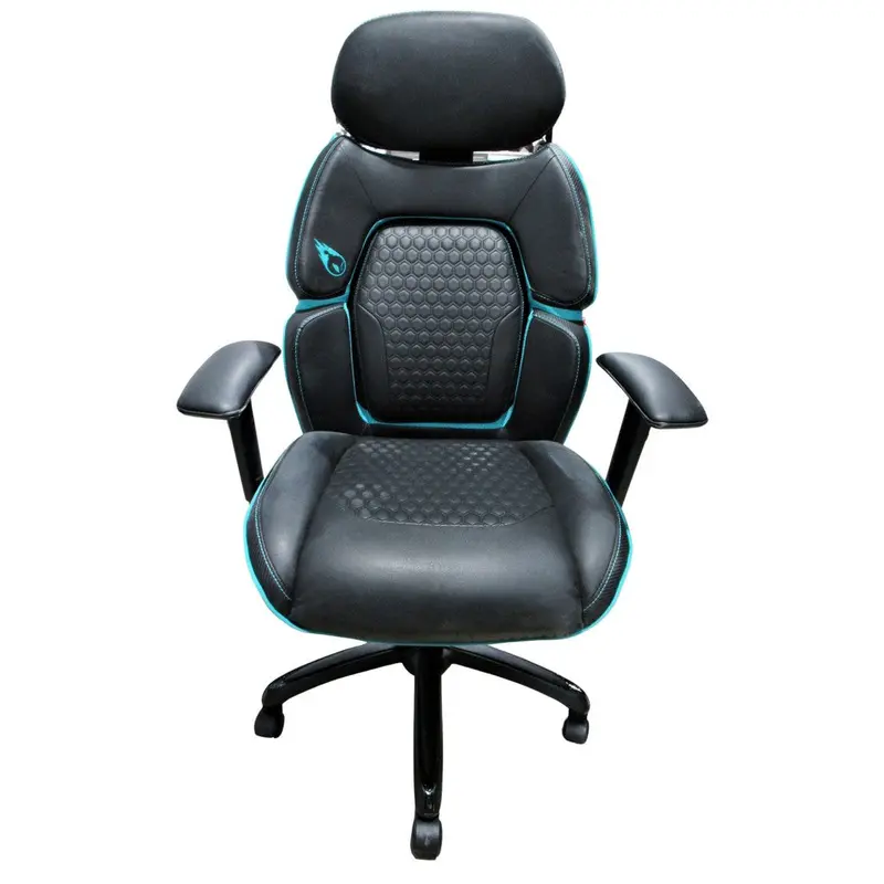 Dps Centurion Gaming Chair – Black And Navy With Adjustable Headrest 1