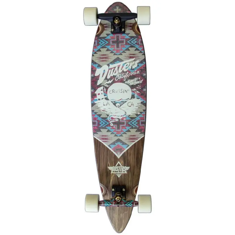 Dusters California Cruisin Nomad Multi-Color 37" Pintail Longboard 1