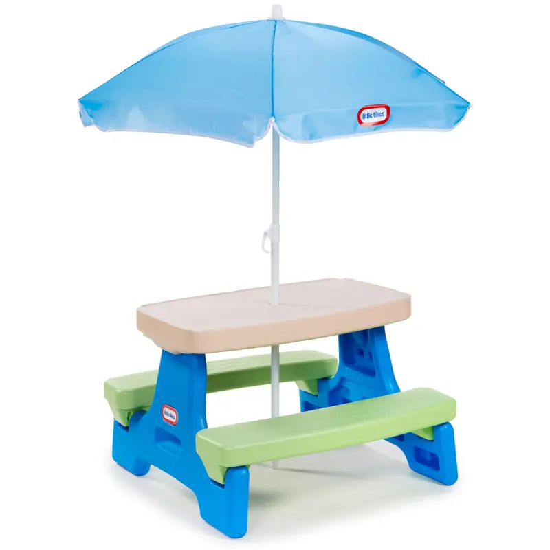 Easy Store™ Jr. Play Table With Canopy – Blue & Green 1