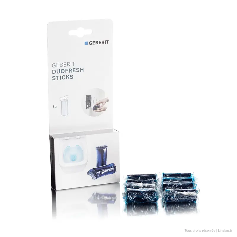 Eight Geberit Duofresh Disinfectant Sticks | Model 244.800.00.1 (Blue Water Formula) 1