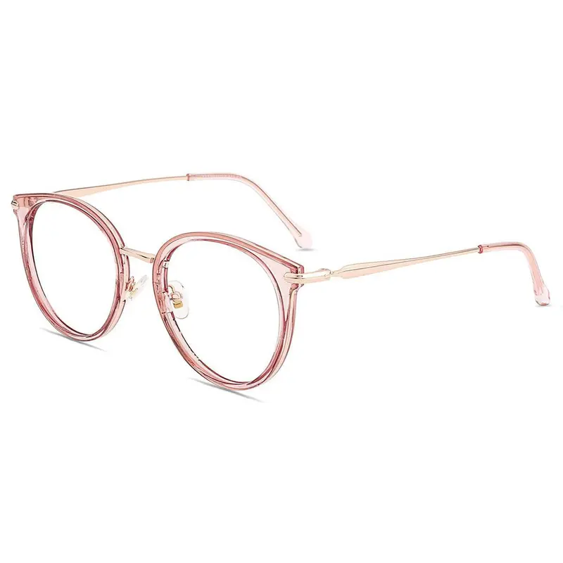 Firmoo Pink Clear Optical Frames – Lightweight Non-Prescription Eyeglasses 1