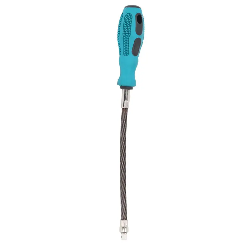 Flexible-Shaft Screwdriver With Rotating Nut Adapter And Flexible Extension Sleeve 1