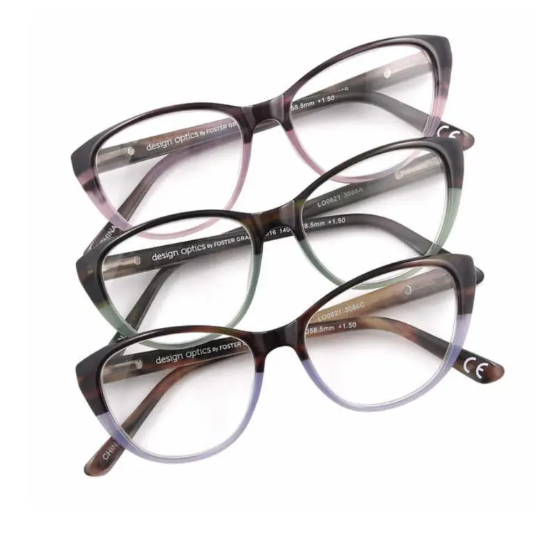 Foster Grant +2.00 Cat-Eye Reading Glasses – 3-Pack For Women 1