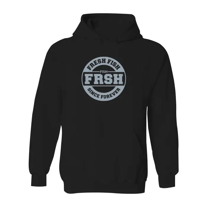 Freshfish Classic Heavyweight Hoodie – Gray Printed 1