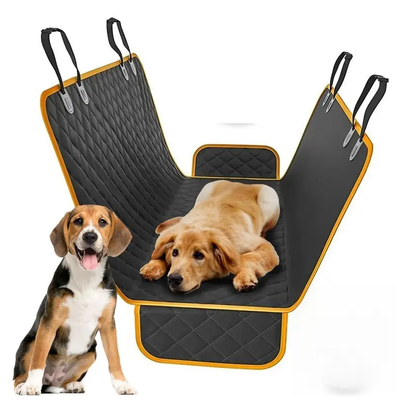 Full-Size Waterproof Pet Seat Cover – Black Universal Hammock For Rear Seats, Trunks Or Sofas (137 × 147 × 40 Cm) 1