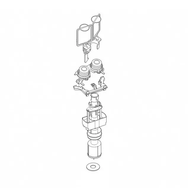 Futura 742 Flush & Pneumatic Mechanism Kit By Regiplast/Oli – Model 742008 1