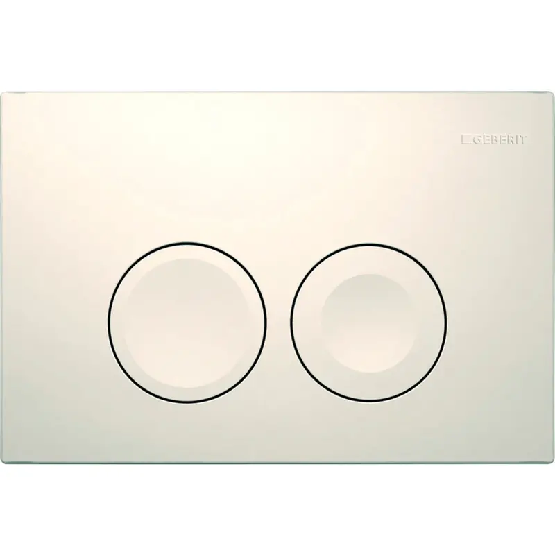 Geberit Delta25 Flush Plate – 115.125.11.5 In Classic White 1
