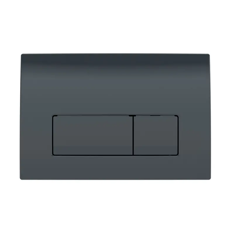 Geberit Delta50 Matte Black Flush Plate With Dual Activation 1