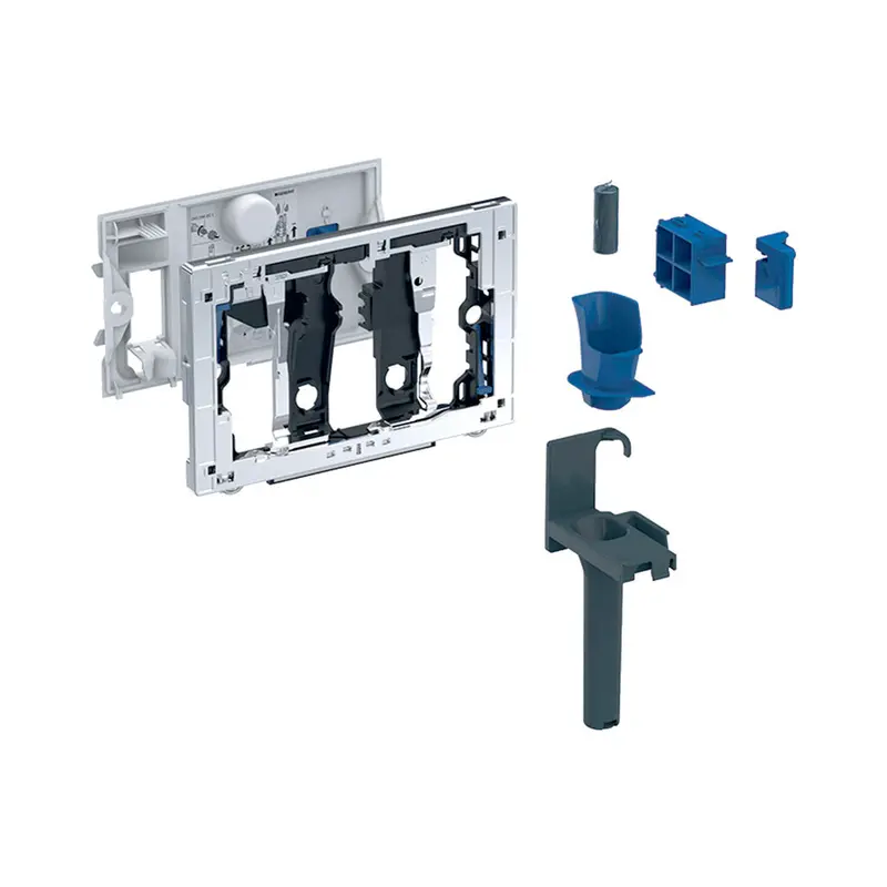 Geberit Duofrech Anthracite Gray (Ral 7016) Push-Button Drawer For Sigma 8 (2016) & Up720 In-Wall Cisterns | Model 115.063.Bz.1 1