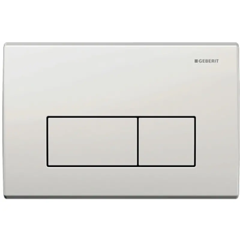 Geberit Kappa50 Flush Plate – Model 115.260.11.1 In Glossy White 1