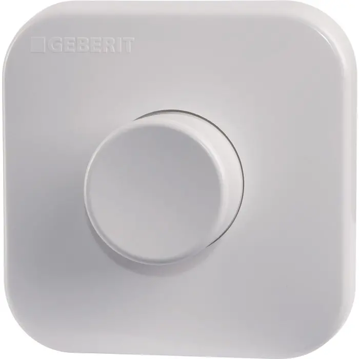 Geberit Pneumatic Single-Flush Button – Alpine White Protruding Design | 888.544.11.1 1