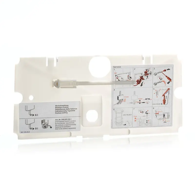 Geberit Single-Flush Activation Cover Plate For Twinline 12 & Twinline 8 Concealed Tanks | 240.073.00.1 1