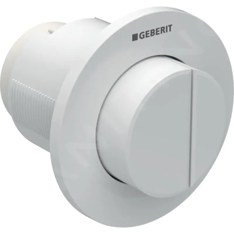 Geberit Type 01 Remote Pneumatic Flush Kit – Dual-Flush Function | Model 116.044.11.1 | Protruding Buttons, Alpine White 1