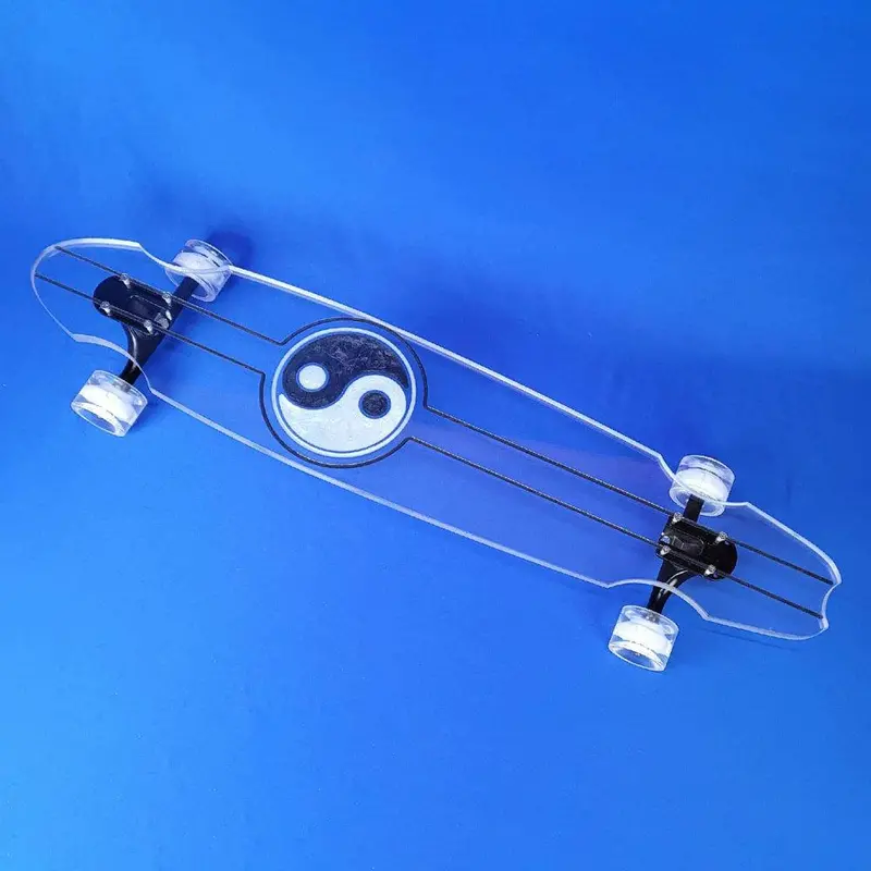Ghost Yin Yang Resin 40-Inch Wheel-Cut Longboard Deck 1