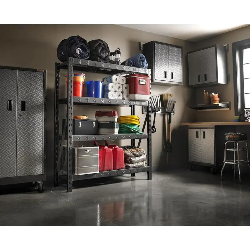 Gladiator Ygrs604Tgg 60-Inch Heavy-Duty Hammered Granite Shelving Rack 1