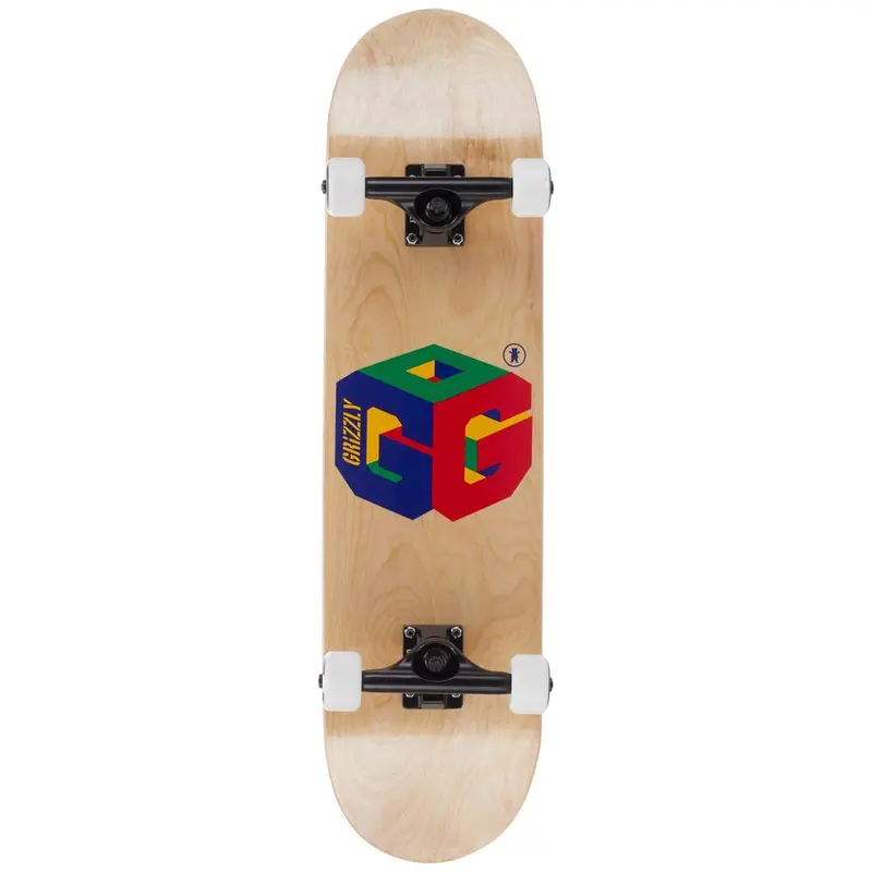 Grizzly G64 Natural 8.0" Complete Skateboard 1