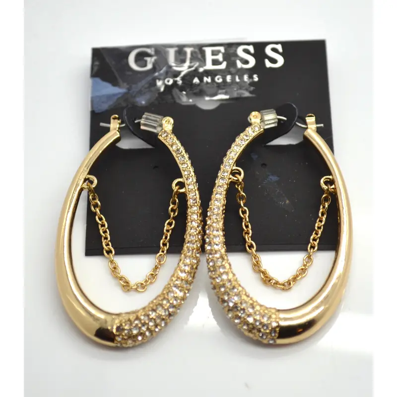 Guess Los Angeles Crystal Drop Earrings – Modern Statement Design 1
