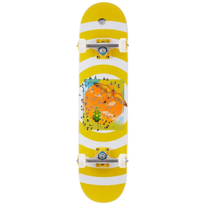 Habitat Rush Hour Yellow & White 8.25" Skateboard Deck 1