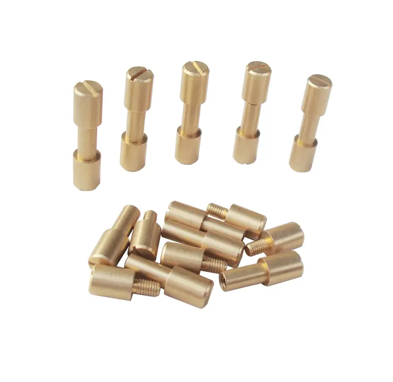 Haisda 10-Pack Brass Chicago Screws – Decorative Knife Handle & Diy Fasteners (6 Mm Length) 1