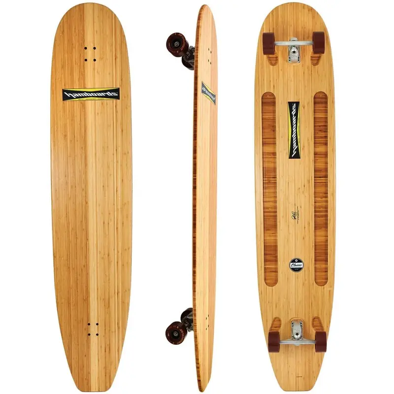 Hamboards Classic Bamboo Longboard – 74-Inch Surf-Inspired Skateboard 1