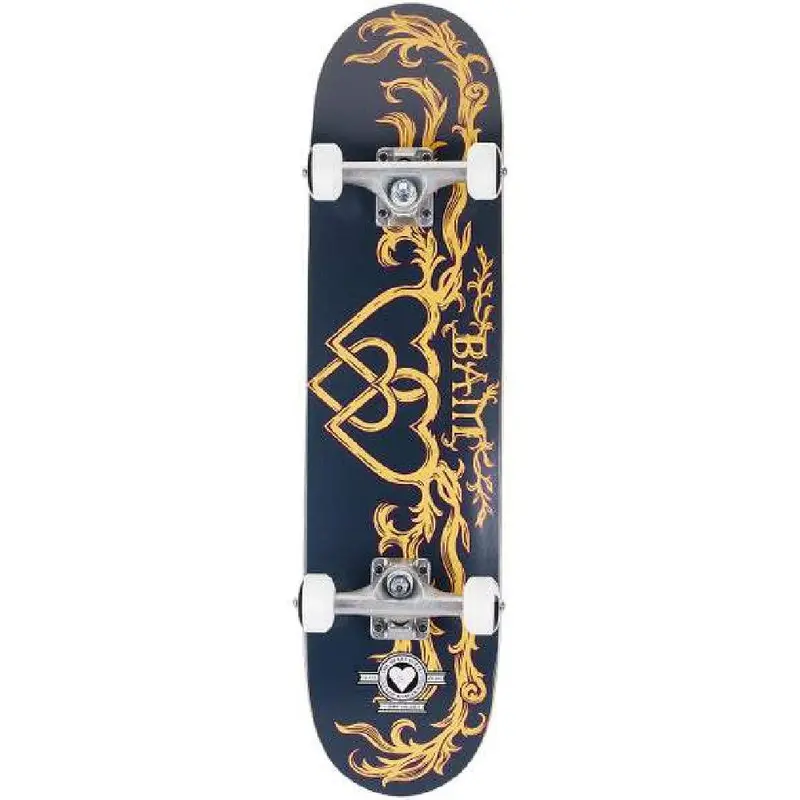 Heart Supply Bam Bamly Skateboard – 7.25" Blue/Yellow Deck 1