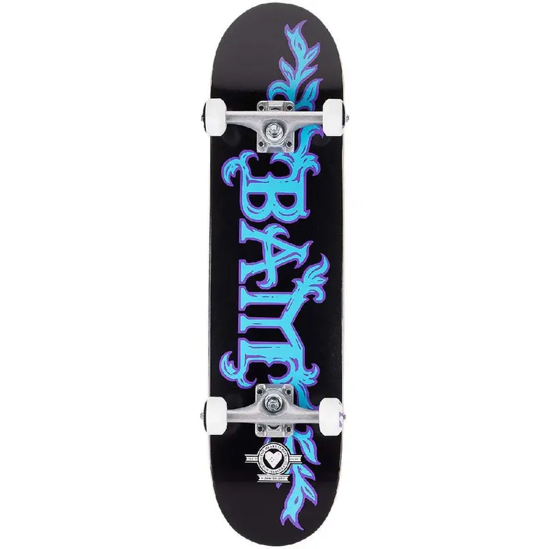 Heart Supply Bam Growth Skateboard – 7.75" Black/Blue Deck 1