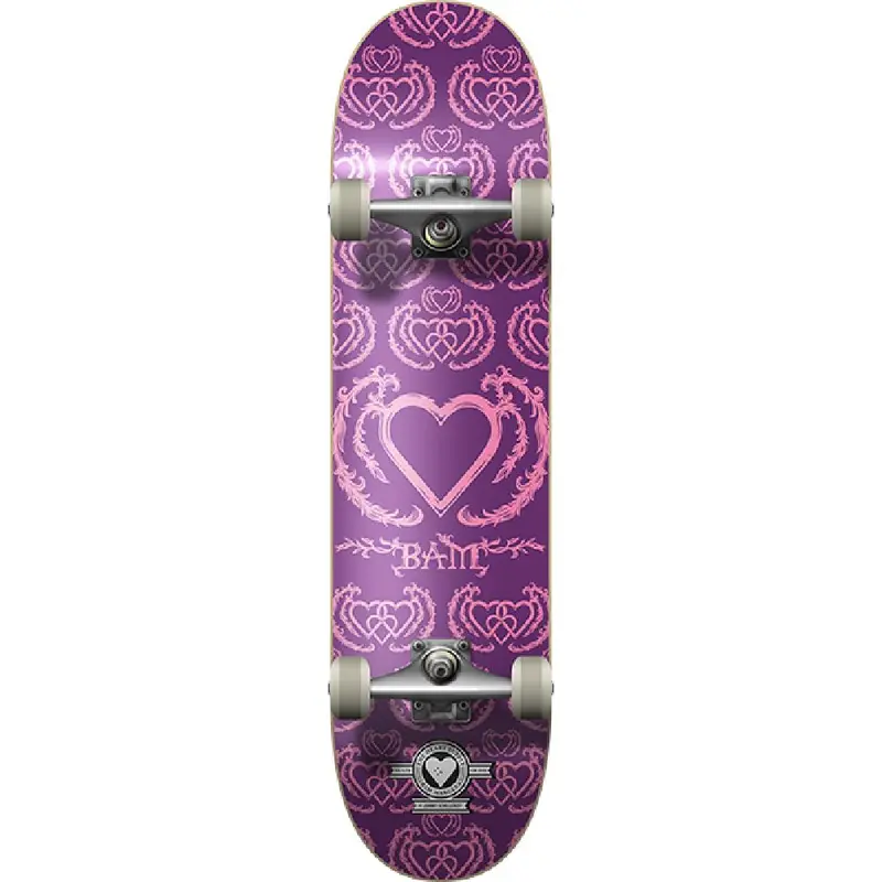 Heart Supply Bam United Skateboard – 7.75" Purple/Pink Deck 1