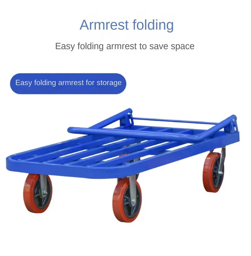 Heavy-Duty Folding Platform Hand Truck For Cargo Handling 1