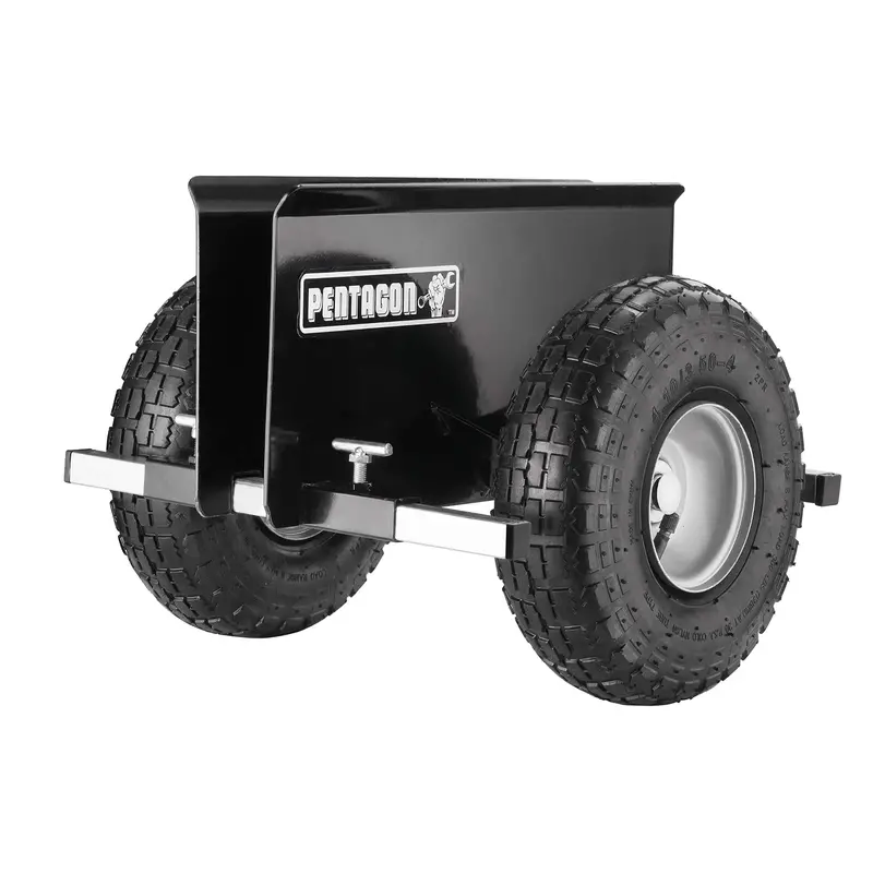 Heavy-Duty Panel Dolly For Drywall, Plywood & Doors – Large Black Model 1