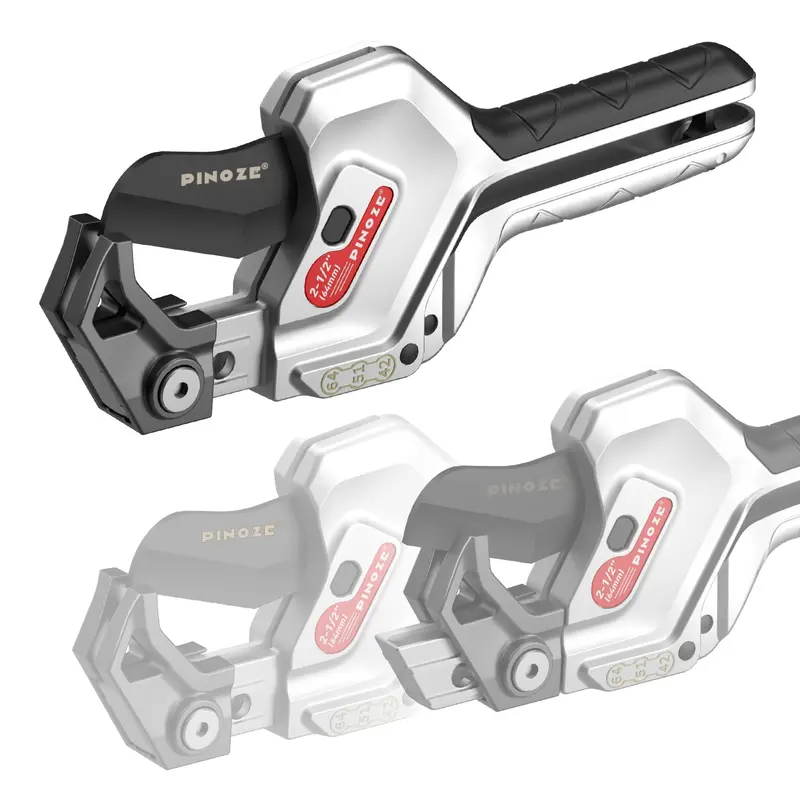 Heavy-Duty Ratchet Pvc Pipe Cutter – Adjustable 3-Gear Design For Up To 2-1/2" Pvc, Ppr, Pe, Pex, And Plastic Hoses 1