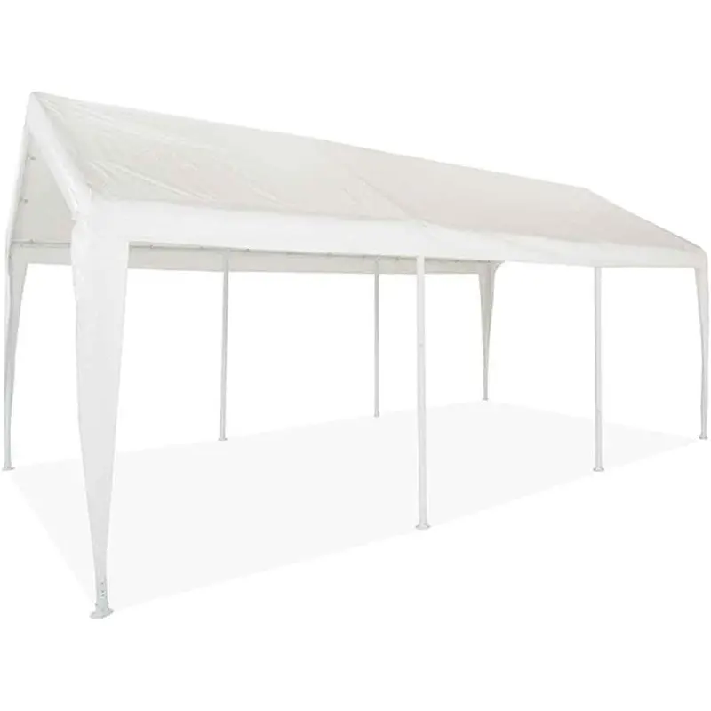 Impact Heavy-Duty Canopy Carport – Weather-Resistant Steel Frame With Reinforced Polyethylene Cover 1